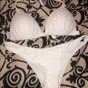 Brand New white two piece bathing suit